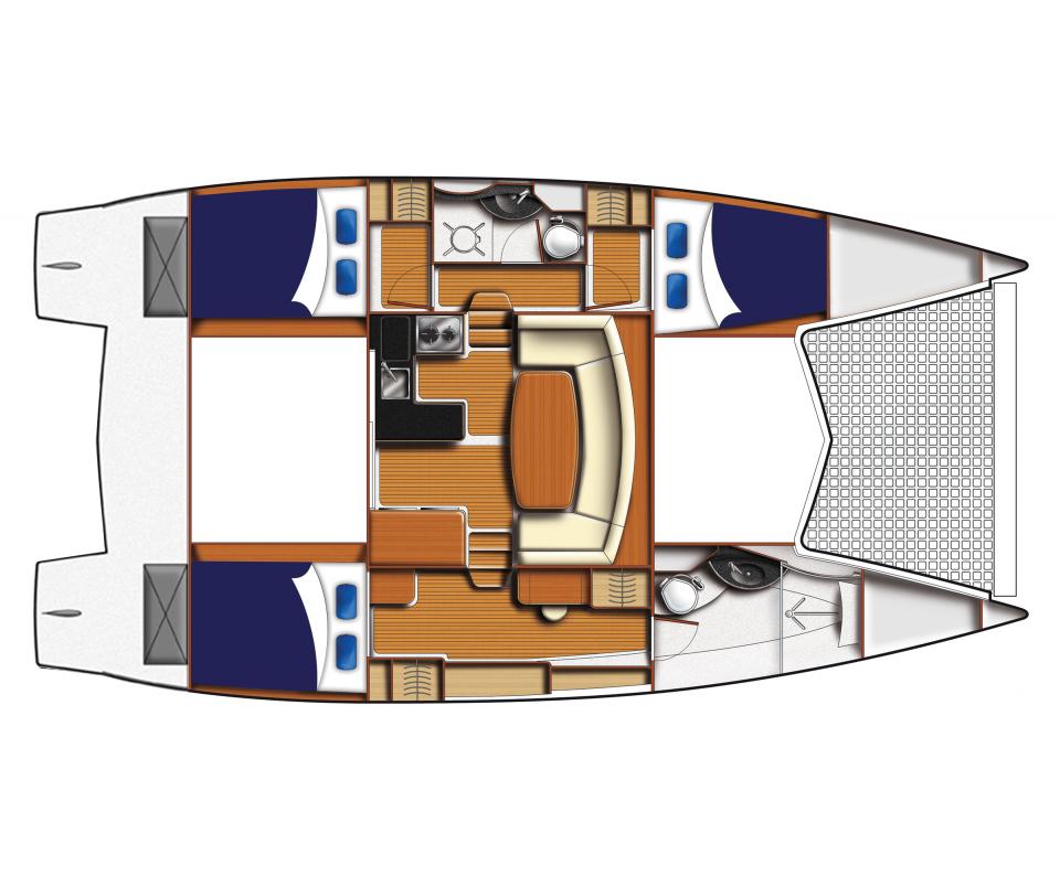 Moorings 3900 - 3 Cabin Catamaran The Moorings